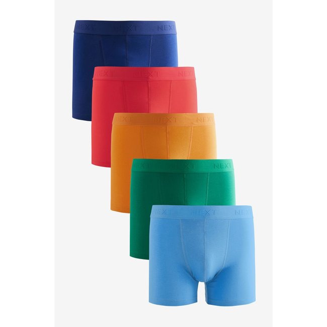 Boxer , lot de 5 couleur vive <span itemprop=