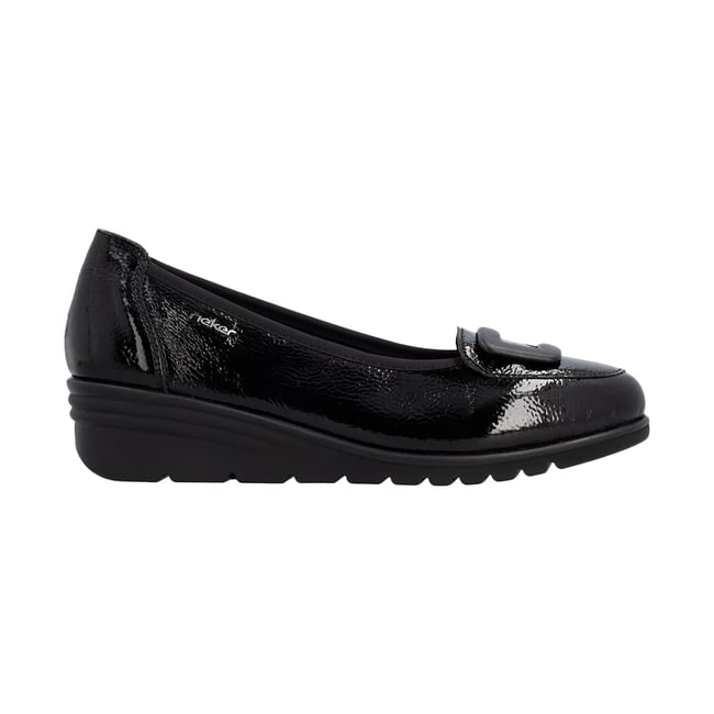 Ballerine Cuir Rgd noir <span itemprop=