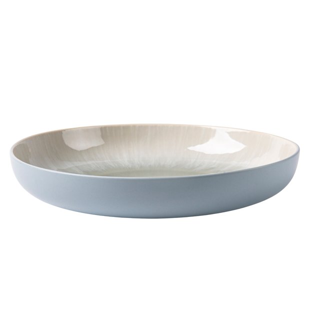 Lot de 6 assiettes creuses bleu - 
