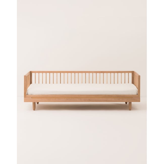 Lit individuel PURE en chêne massif + extension canapé Couleur oak wood <span itemprop=