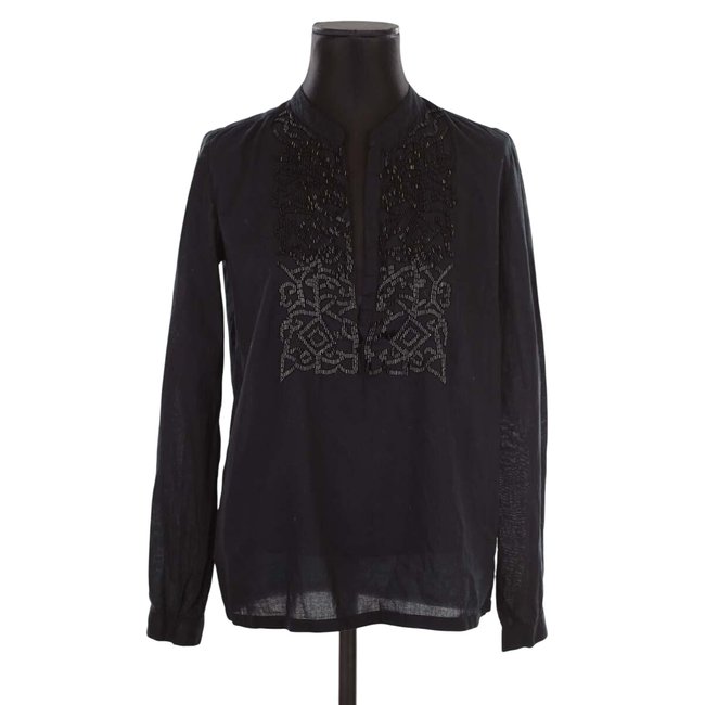 Blouse en coton - Très Bon État noir <span itemprop=