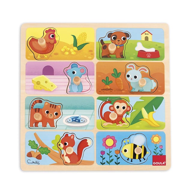 Puzzle Mon repas préféré beige <span itemprop=