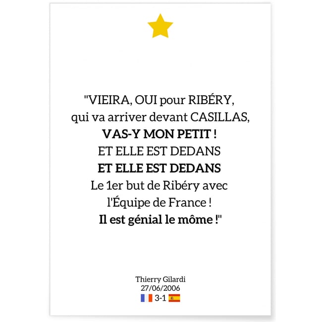 Affiche 'Il est génial le môme !' Couleur blanc <span itemprop=