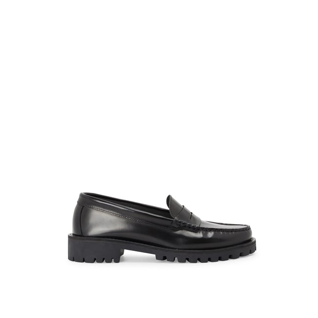 Mocassin en cuir RITO noir <span itemprop=