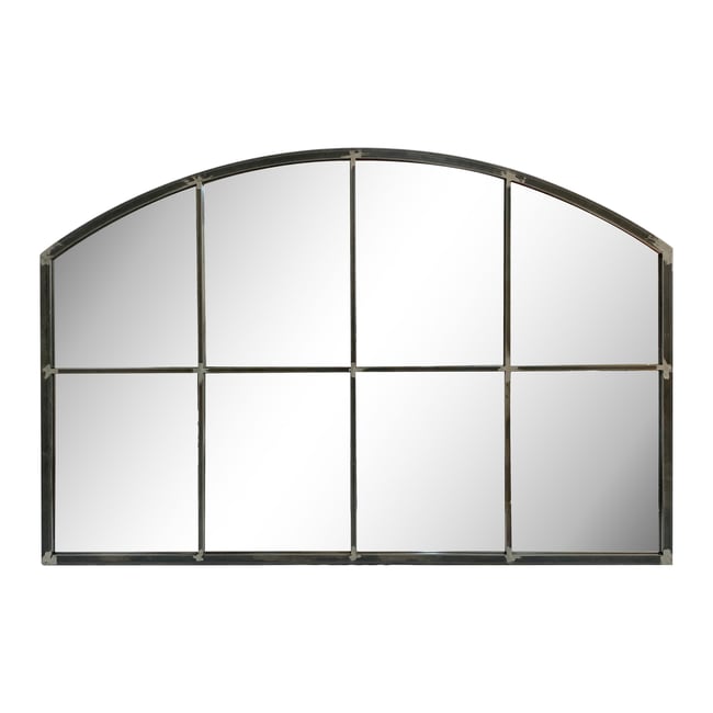 Miroir industriel arqué 120x80cm Couleur noir <span itemprop=