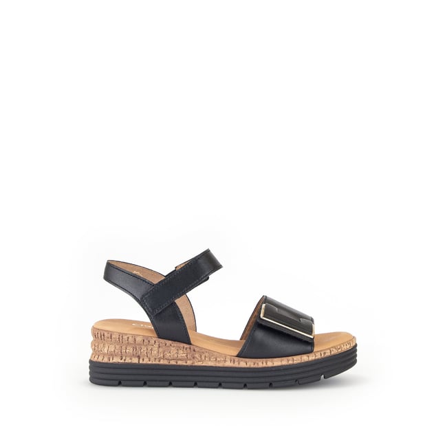 Sandales Femme LL Bean Noires à Enfiler - Talon Compensé, Taille 44, Occasion Bon état