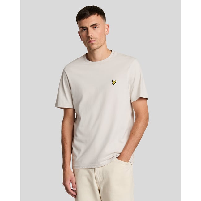 T-shirt en coton col rond blanc crique <span itemprop=
