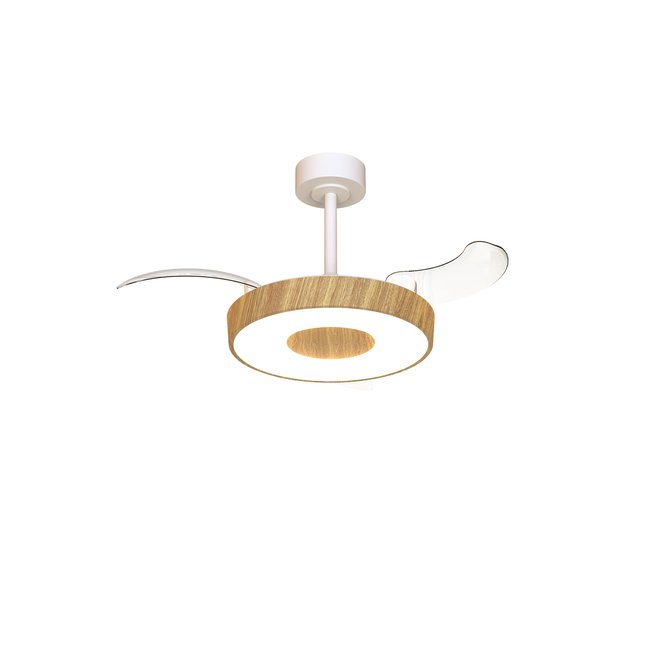 Ventilateur en métal, COIN FAN MINI SMART Couleur bois <span itemprop=