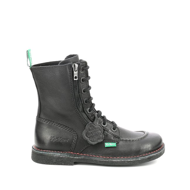 Boots cuir Meetickzip noir/noir <span itemprop=