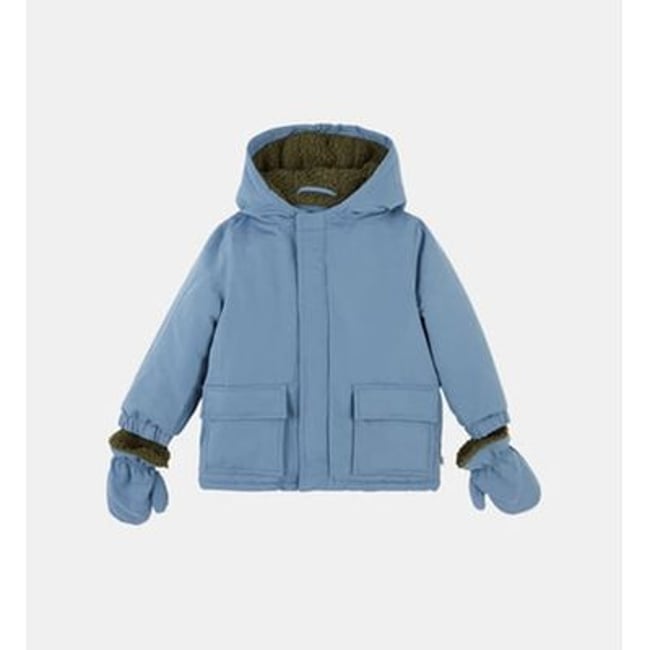 Parka Déperlante Otis Fourrée Moufles bleu <span itemprop=