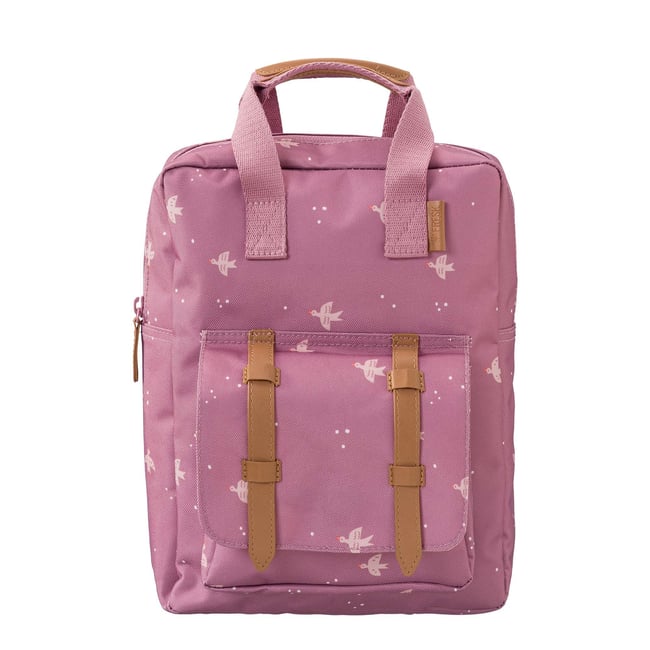 Sac à dos bébé violet, marron, rose <span itemprop=