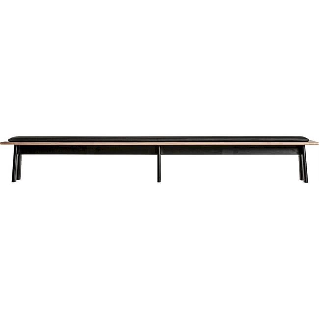 Banc collection S.NARA en chêne massif Couleur noir <span itemprop=