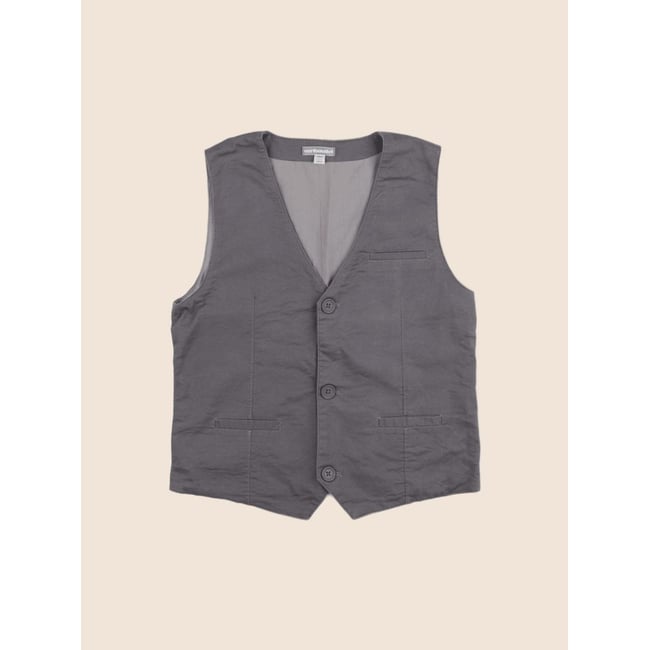Gilet - Très bon état gris <span itemprop=