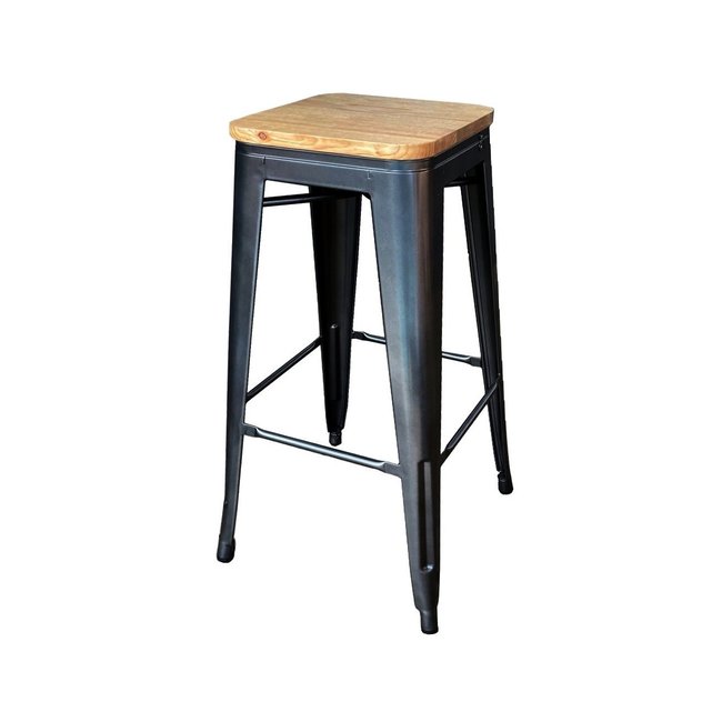 Tabouret de bar en acier et bois - NEVADA - MATHI DESIGN