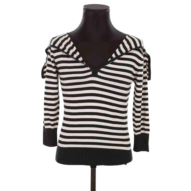 Pull en soie - Très Bon État blanc <span itemprop=