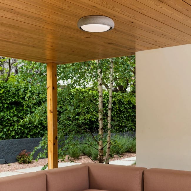 Plafonnier    ANGA Couleur gris foncé <span itemprop=