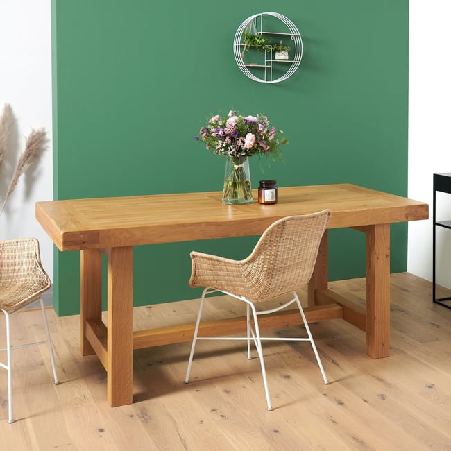Table de ferme bois chêne massif L220 - LA BRESSE - HELLIN, DEPUIS 1862