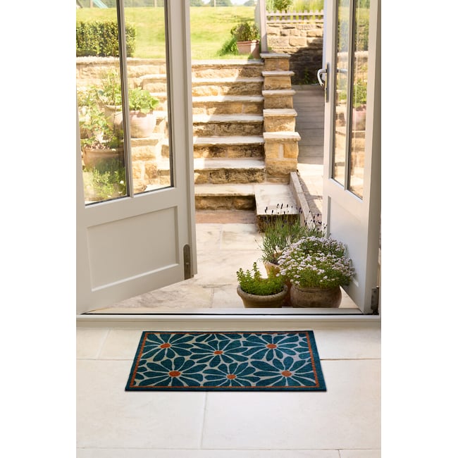 Boho Floral Indoor Mat, pink, MY MAT