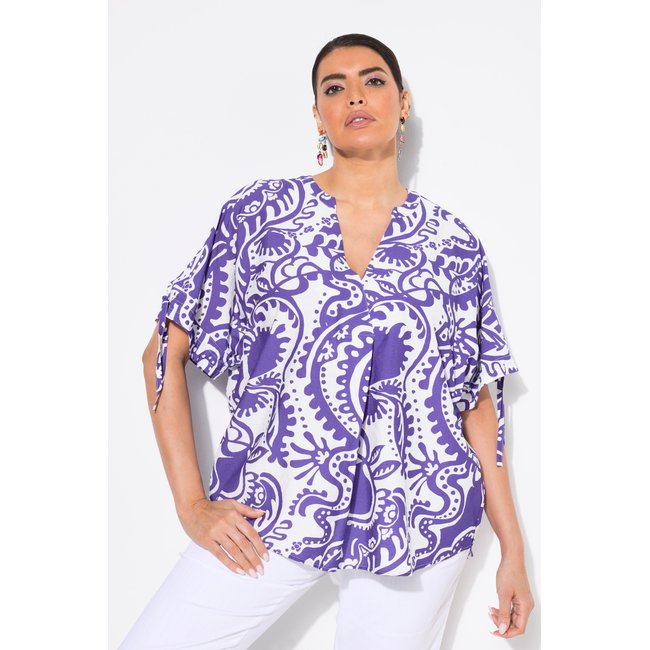 Blouse oversize, motif cachemire - ULLA POPKEN
