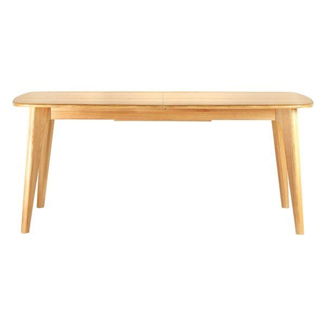 Table repas 180cm allonge intégrée chêne Couleur naturel <span itemprop=