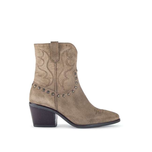 Bottines Sendra En Cuir Gras Et Python - Couleur Taupe - Taille 45 (EU) / 10.5 (US) - Occasion - Style Santiague