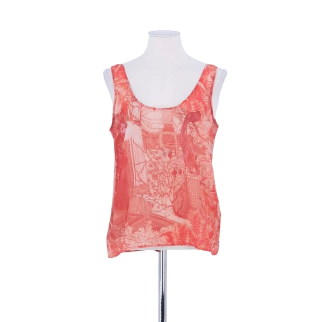 Top sans manche - Très Bon État rouge <span itemprop=
