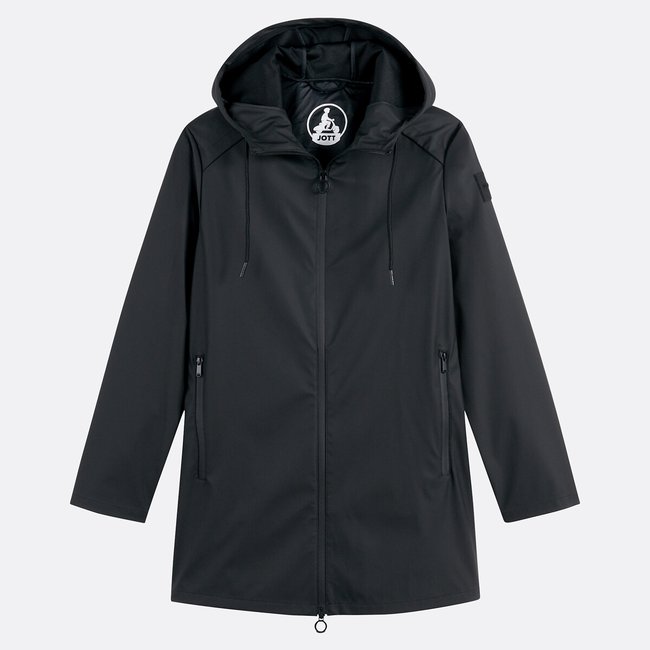 Parka larga Chester para exterior negro <span itemprop=