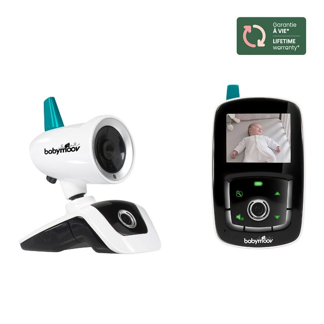 Babyphone con vídeo y cámara de 360° yoo care blanco <span itemprop=