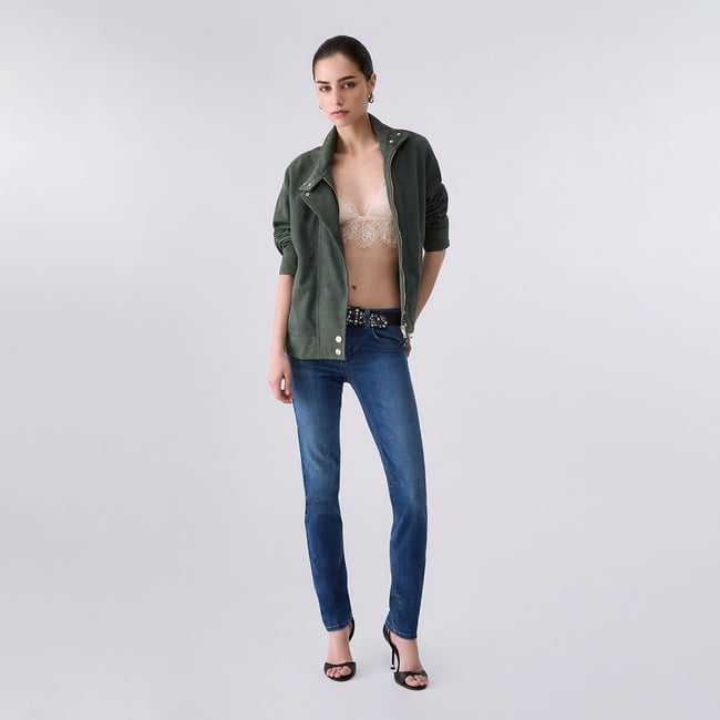 Jean slim denim bleu <span itemprop=
