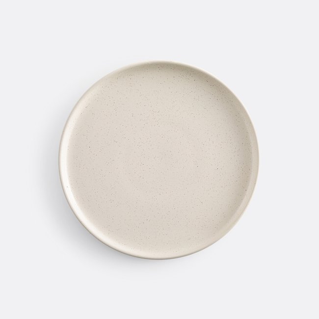 6er-Set Dessertteller Tecka, Steingut mit Sprenkelmuster ecru LA REDOUTE INTERIEURS