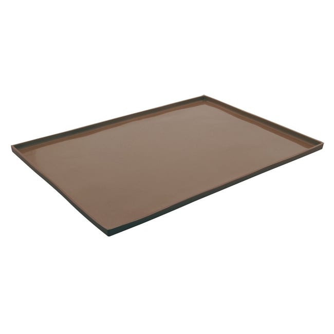 Plaque à génoise en silicone 36x26,5cm, AMANDINE marron <span itemprop=
