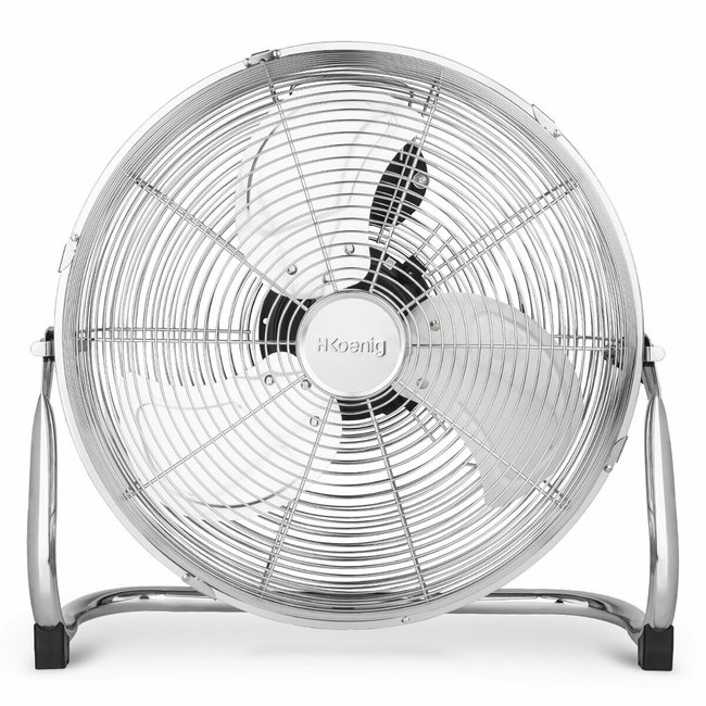 ventilateur de sol métal - joe32 argent <span itemprop=