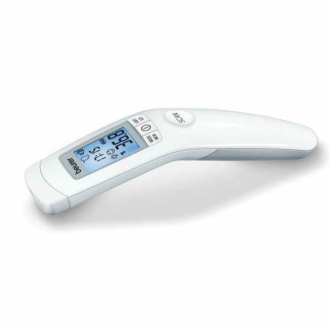 Thermomètre infrarouge sans contact FT 90 blanc <span itemprop=