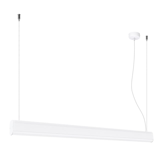 Suspension Aluminium Blanc LED 1 Farge Couleur blanc <span itemprop=