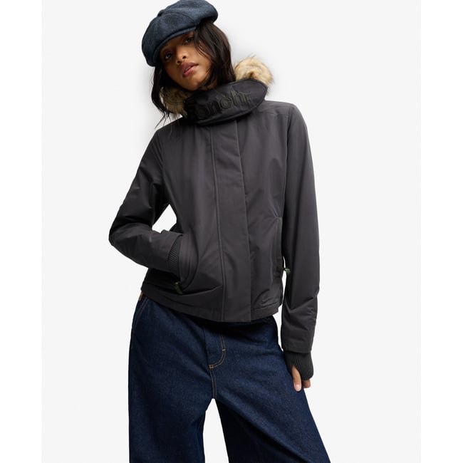 Veste Coupe-vent Bench à Capuche en imitation Fourrure - SUPERDRY
