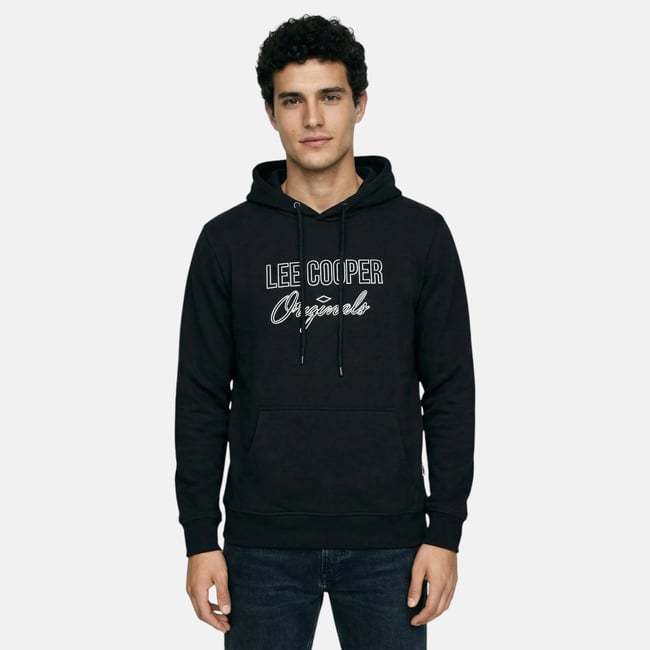 Sweat à capuche imprimé, poche kangourou SPORTY - LEE COOPER