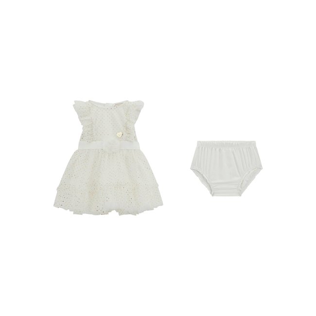 Ensemble Robe En Satin Et Culotte blanc <span itemprop=