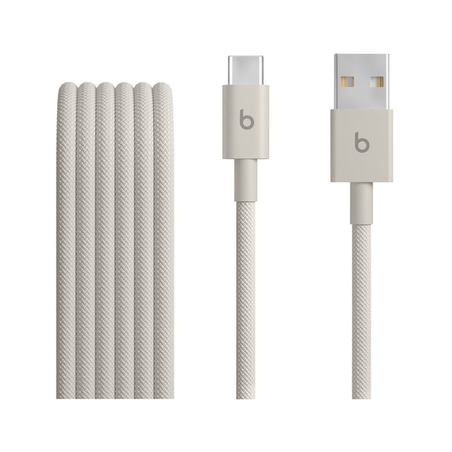 Câble de charge tissé USB-A vers USB-C 1M50 Gris éclair - BEATS BY DR,DRE