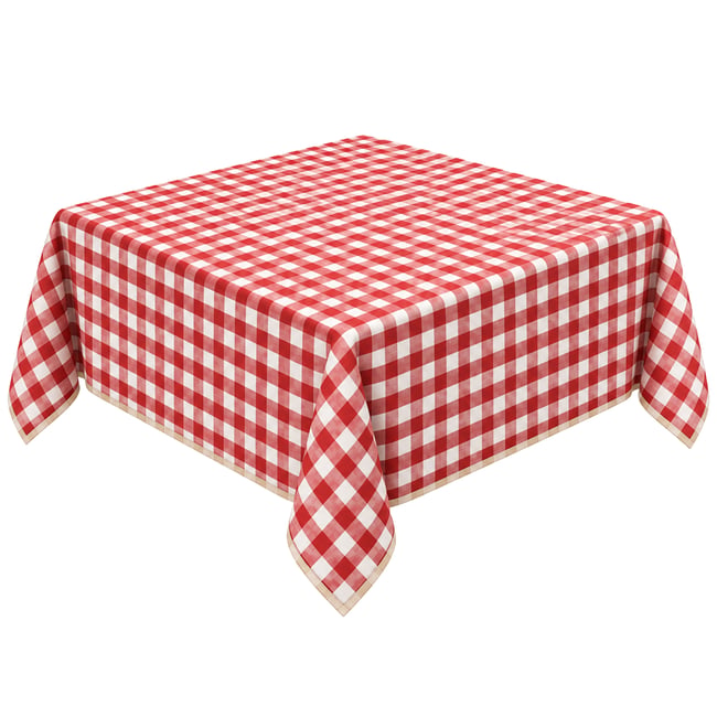 Nappe carrée en coton vichy - SUD ETOFFE