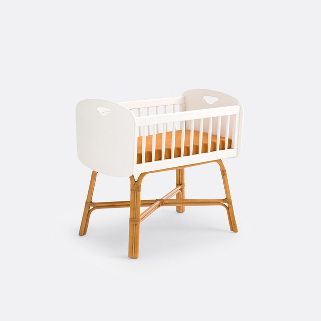 Berceau bébé, Charlie blanc/bois <span itemprop=