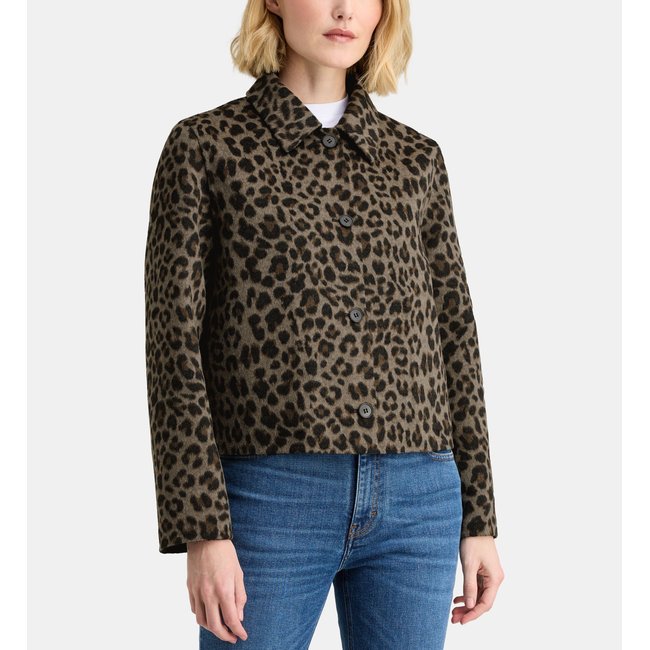 Veste dakota leo droite crop multicolore <span itemprop=