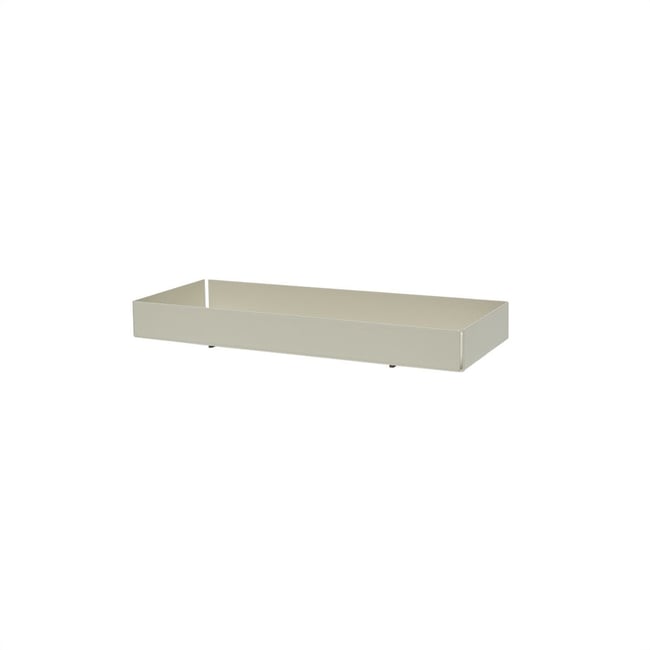 Plateau en acier inoxydable avec organiseur LIVING Couleur beige <span itemprop=