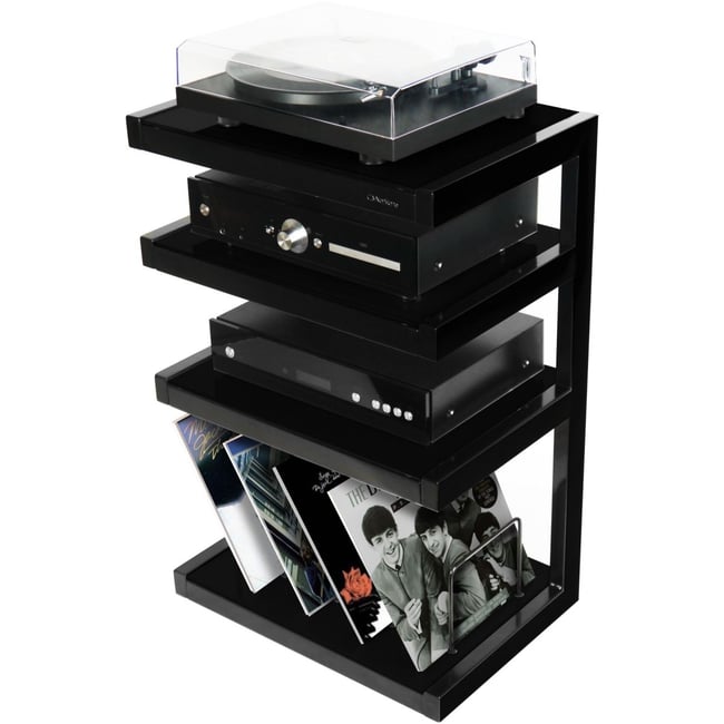 Meuble Hifi Esse vinyl - Noir - NORSTONE