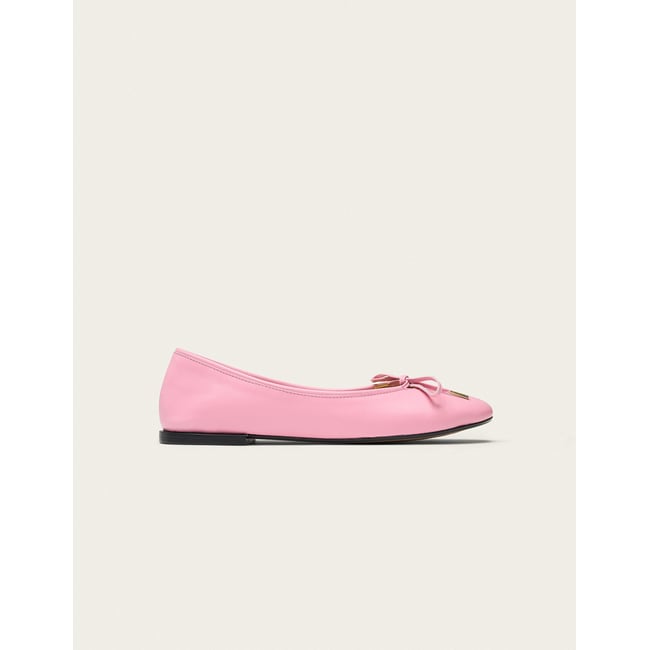 Ballerines PALEA cuir rose <span itemprop=