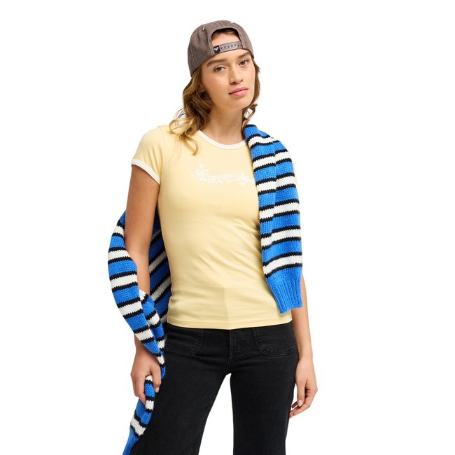 T-shirt ajusté à manches courtes LADIE POP. jaune golden haze <span itemprop=