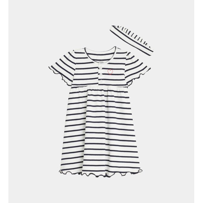Robe Babydoll Et Son Bandeau Afifi En Coton Bio - CADET ROUSSELLE