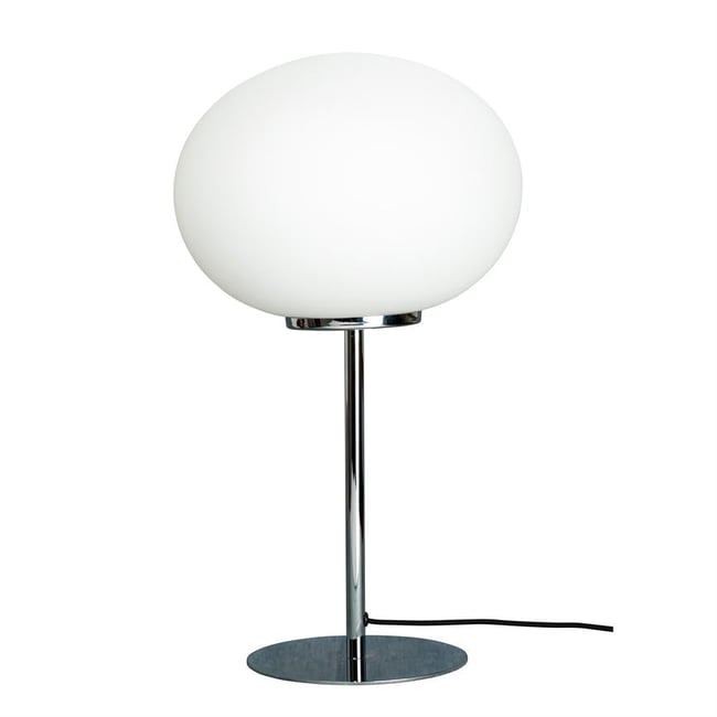 Lampe à poser en Verre QUEEN Couleur chrome <span itemprop=