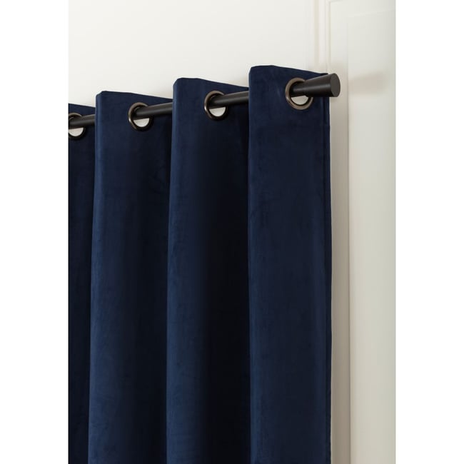Rideau thermique occultant Oeillets VENISE bleu mc412 <span itemprop=