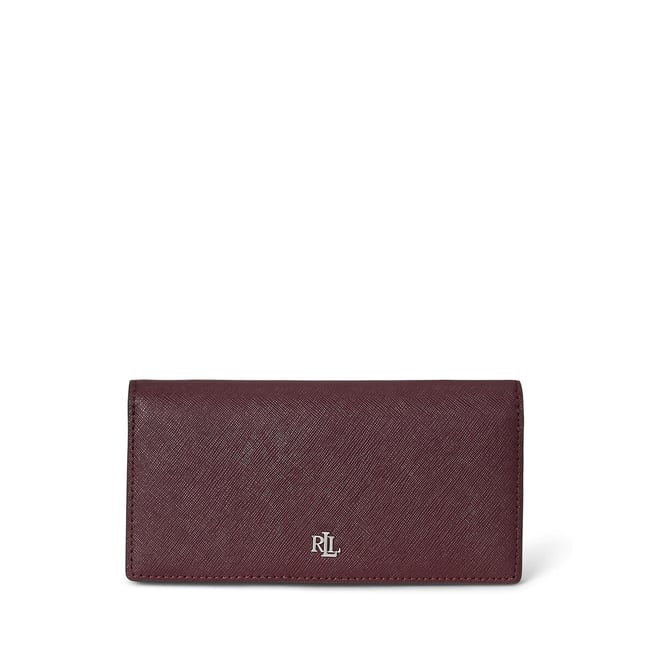 Portafoglio in pelle bordeaux  LAUREN RALPH LAUREN