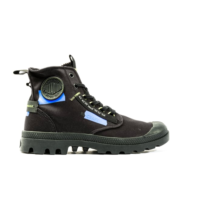Baskets montantes en toile PAMPA HI RE-CRAFT noir <span itemprop=